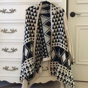 Tan and Black cardigan/sweater